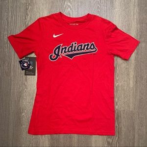 SOLD Cleveland Indians Nike Francisco Lindor Jersey Style Tee Youth Medium NWT